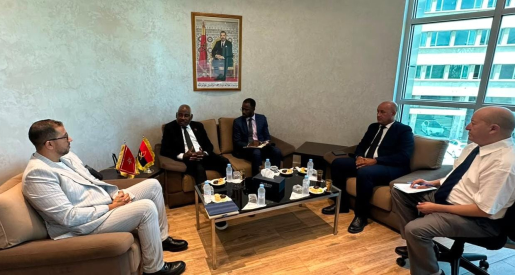 Visite de courtoisie de S.E. M. José Filipe, Ambassadeur d’Angola au Maroc, à la CCIS-RSK.
